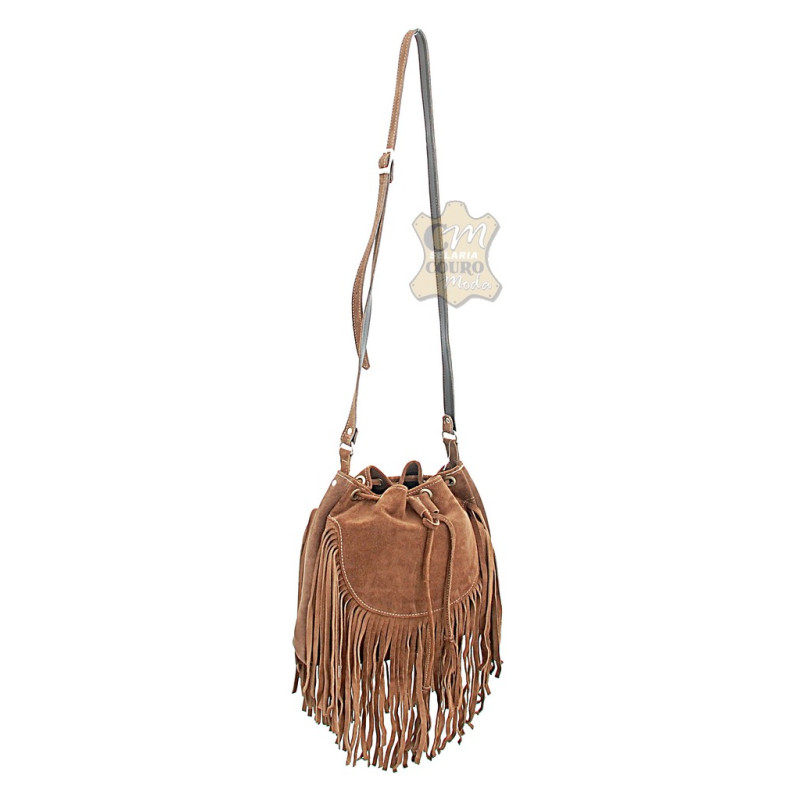 brown suede fringe bolsa