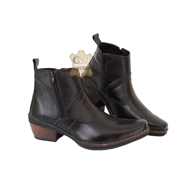 Botina vaqueta on sale