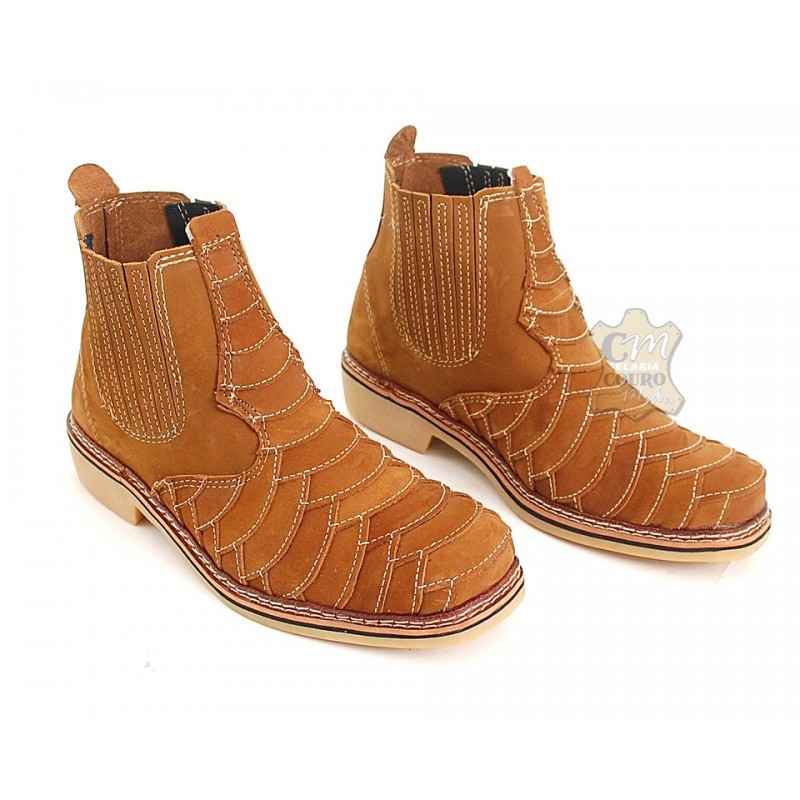 Botina masculina cheap escamada