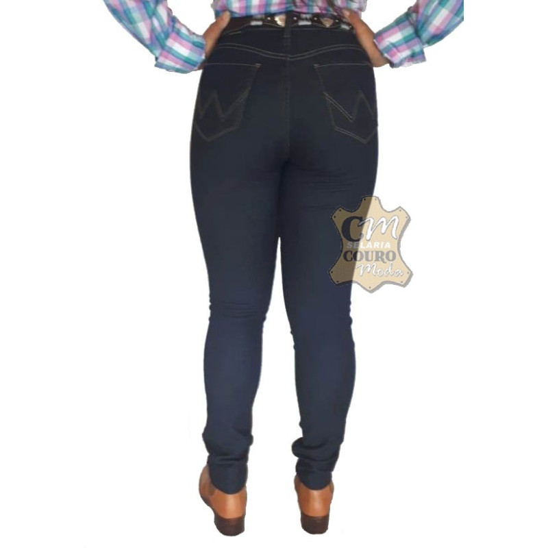 calça jeans couro feminina
