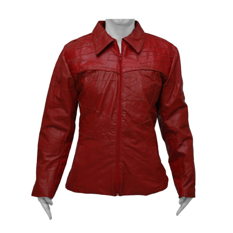 Jaqueta de couro retalho outlet feminina