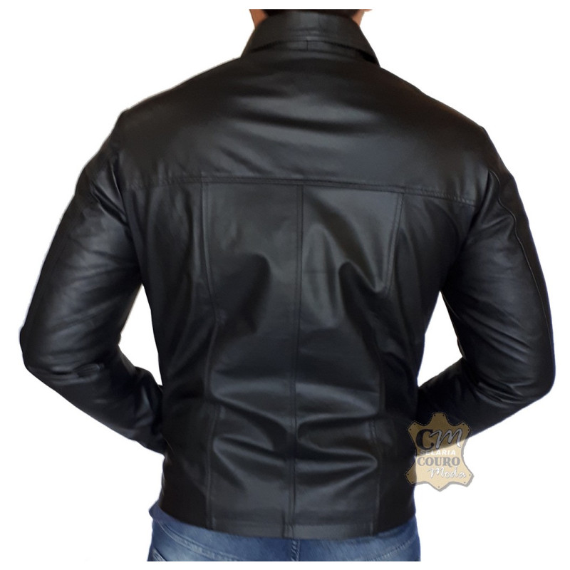 Jaqueta couro social masculina sales