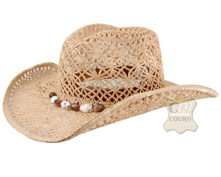 Chapeu de palha natural feminino Sale