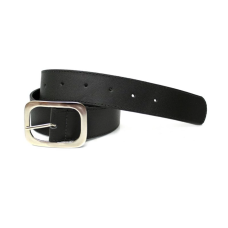 Cinto de Couro Feminino Liso Costura Lateral 4 cm Largura
