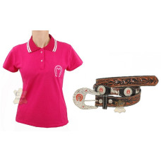 Kit Mangalarga Feminino Camisa + Cinto Country 