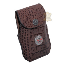 Porta Celular de couro Broche PBR