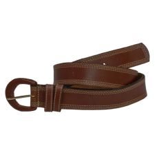 Cinto de Couro Feminino  Soleta Três Costuras 4 CM Largura