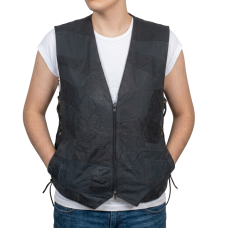Colete de Couro Feminino