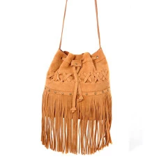 Bolsa Feminina de Couro com Franjinhas REF: 35