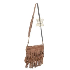 Bolsa Feminina de Couro Franjas Ref:02