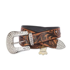 Cinto Country Feminino Artesanal com Pedraria 